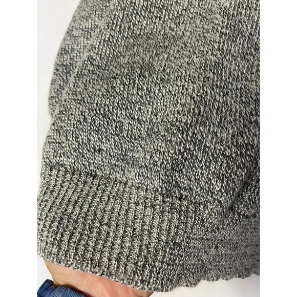 Alan Stuart Mens Long Sleeve V-Neck Button Cardigan Sweater Gray Size L - Picture 5 of 9